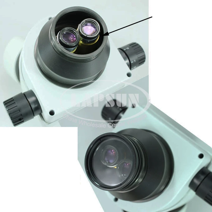 Lapsun 1X Pagalbiniai Tikslas Raštas Padengti Žiūronų Trinokulinis Stereo Mikroskopai Apsaugos Barlow Lęšis M48 48mm