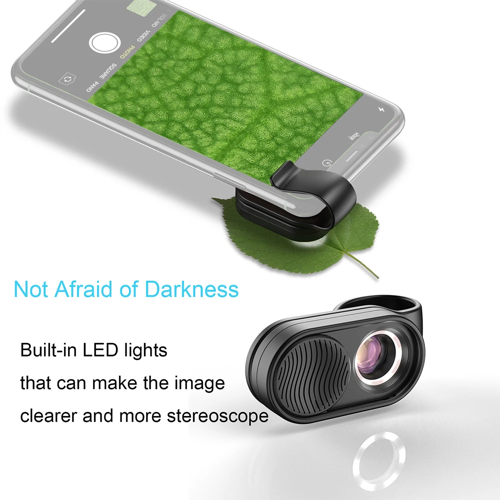 Mini Nešiojamas Išmanųjį telefoną Studija Vaizdo Nuotrauka, Mikroskopas 100X Didinimas Built-in LED Šviesos spausdintinių plokščių Tikrinimo