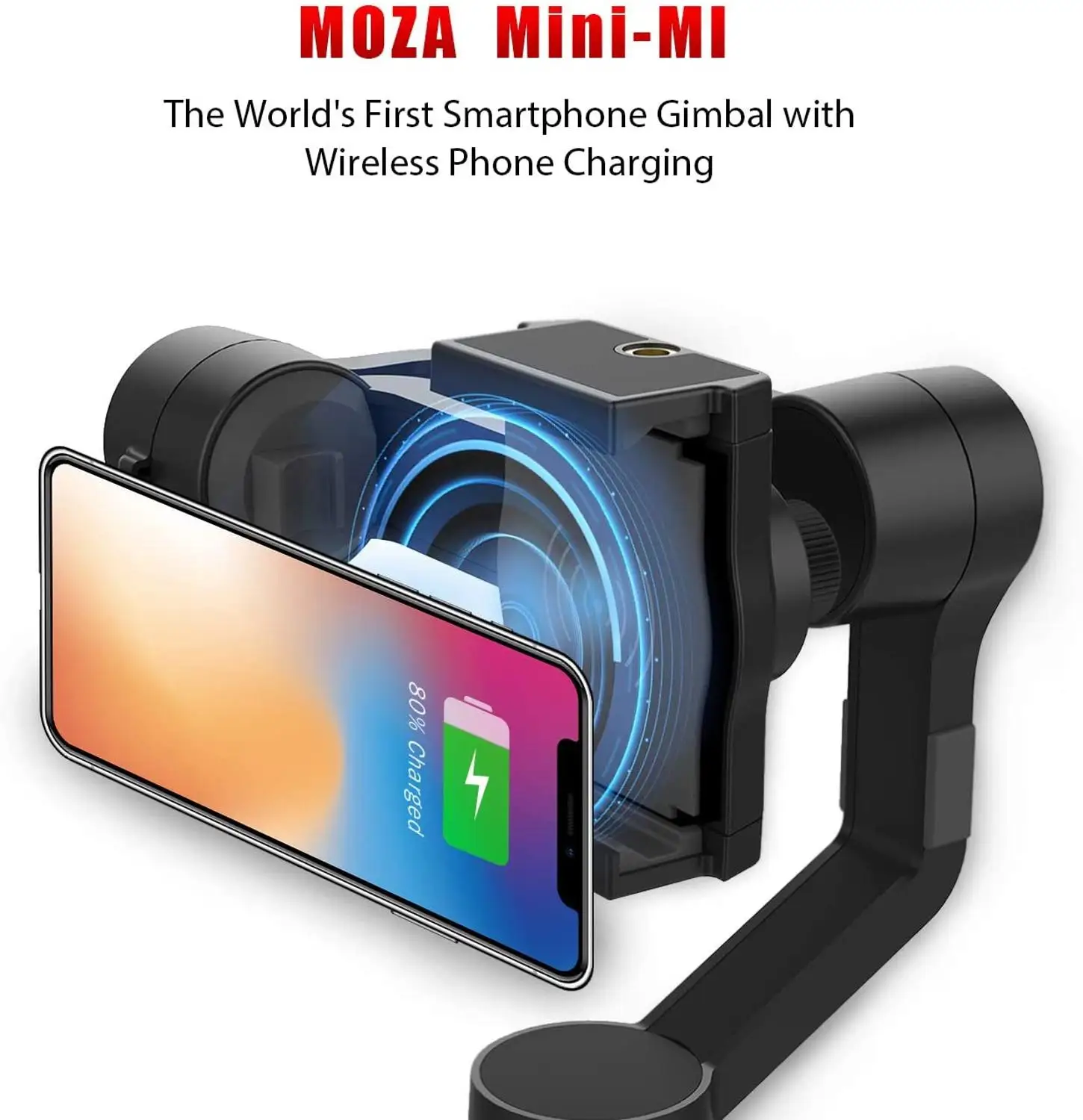 Moza Mini-MI 3-Ašis Išmaniojo telefono Belaidžio Įkrovimo Gimbal Stabilizatorius, Daug Dalykų Atskleidimas, veiklos Pradžios Režimą, Timelapse
