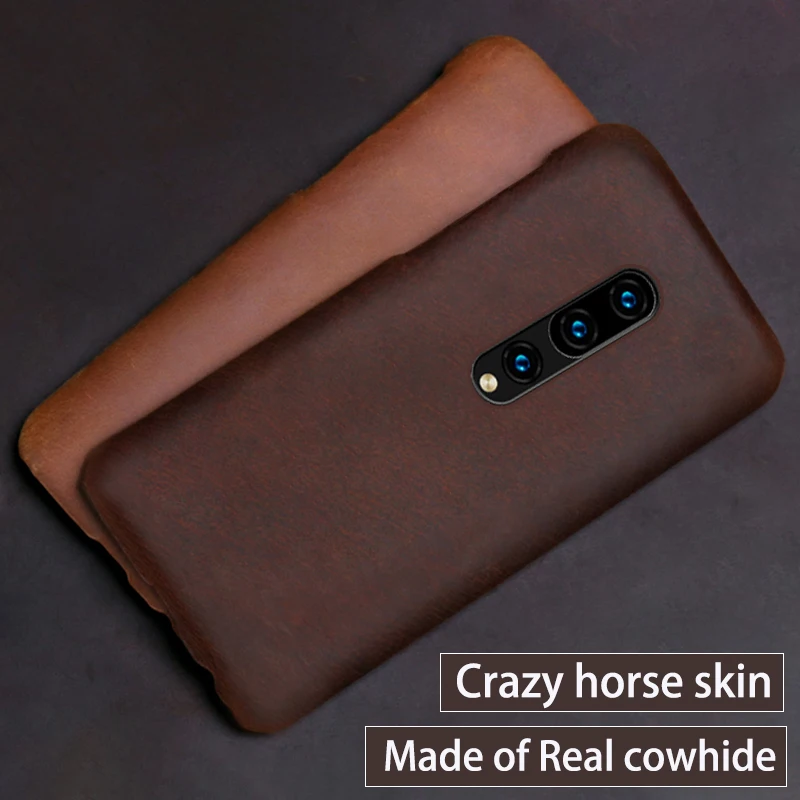 Natūralios Odos Telefoną Atveju Oneplus 8 7 7T Pro 6 6T 5 5T 3 3T karvės odos Retro Crazy Horse Odos Galinį Dangtelį Funda Rubisafe