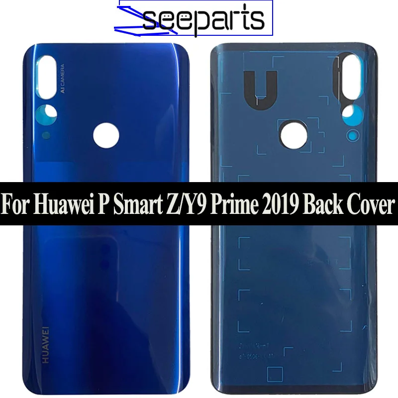 Originalą Huawei P Smart Z Atgal Akumuliatoriaus Dangtelį Būsto Atveju, Huawei Y9 Premjero 2019 Baterijos Dangtelis Galinis Būsto Duris