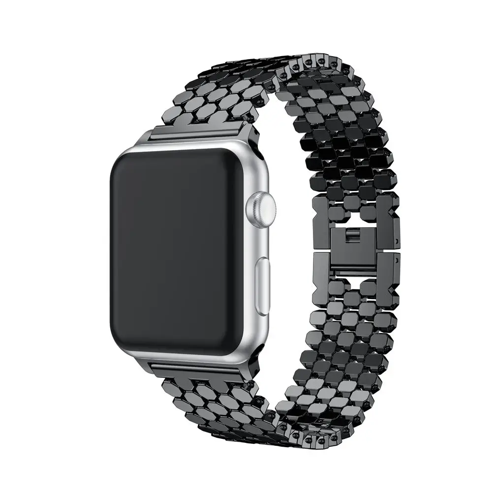 Prabangos Plieno nuorodą, apyrankę, dirželį, apple watch band 42mm/38mm/44mm/40mm iwatch serijos 4/3/2/1 metalo riešo diržas, laikrodis watchband