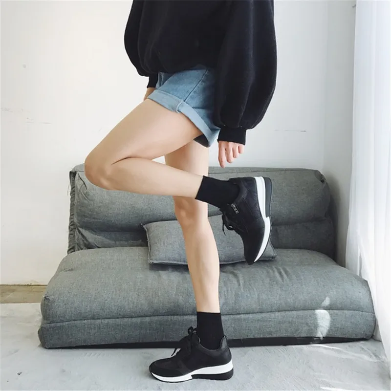 Prekės Sportbačiai Moterims Kvėpuojantis Batai Naujo Dizaino 2020 Atsitiktinis Platforma Pleišto Mados Sneaker Su Užtrauktuku Lengva Nešioti
