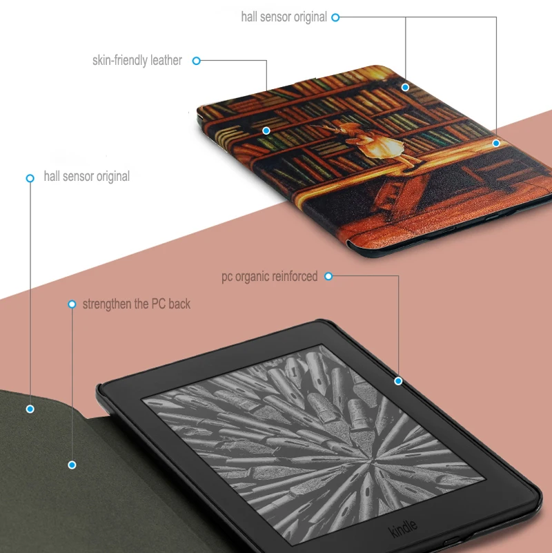 PU Odos Smart atveju naujas Amazon Kindle 