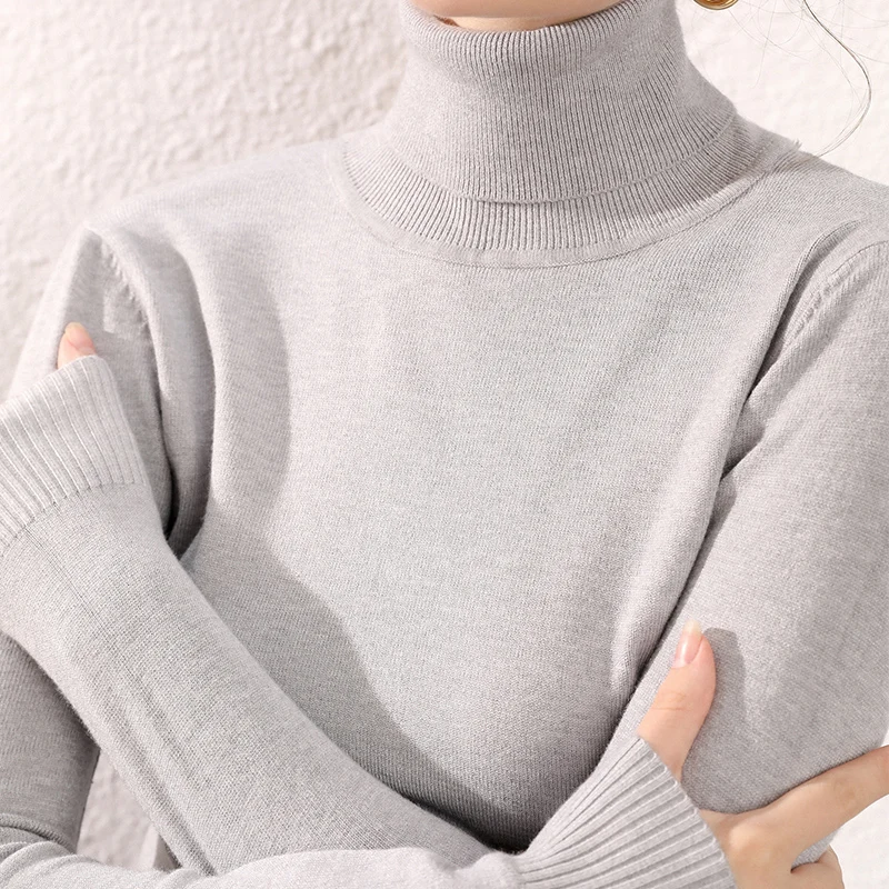 Rudenį, žiemą džemperis moterims roláky megztinis visas rankoves minkštas plonas seksualus šiltų kašmyro megztinis newcoming moterų drabužiai