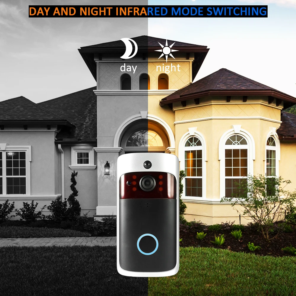 Smart doorbell Belaidžio Saugumo wifi DoorBell vaizdo domofonas Namų Nuotolinio Stebėjimo Smart Video Duris Telefonas wifi doorbell fotoaparatas