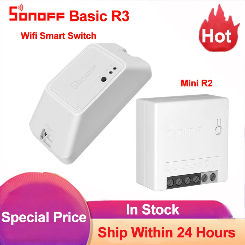Sonoff Pagrindinio R3 Sonoff Mini R2 2 Būdas Wifi Smart Switch Išmaniųjų Namų Nuotolinio Valdymo Belaidžio 