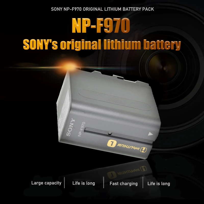 Sony Originalus 7.2 v NP-F970 NP F970 6660mah Ličio Įkraunama Baterija, F930 F950 F960 F770 F570 CCD-RV100 TRV58 Kamera Ląstelių