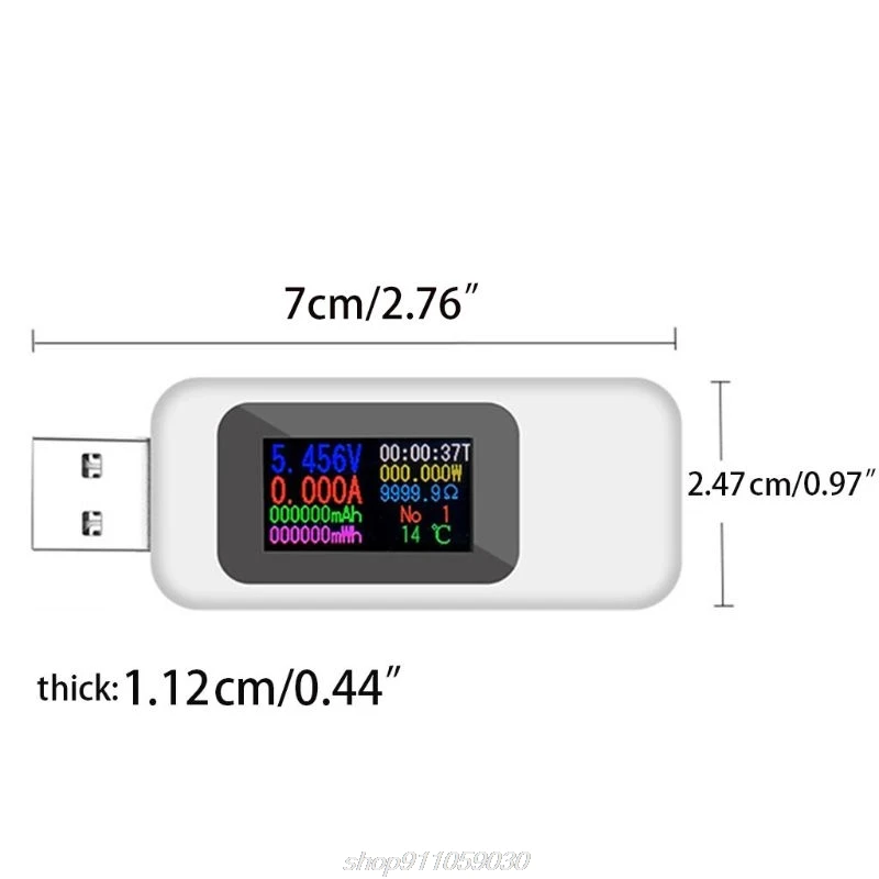 USB OLED Srovė Bandymo Metrų elektros Energijos Pajėgumų Srovės Matavimo Namų Testeris Tiksli Priemonė N18 20 Dropshipping