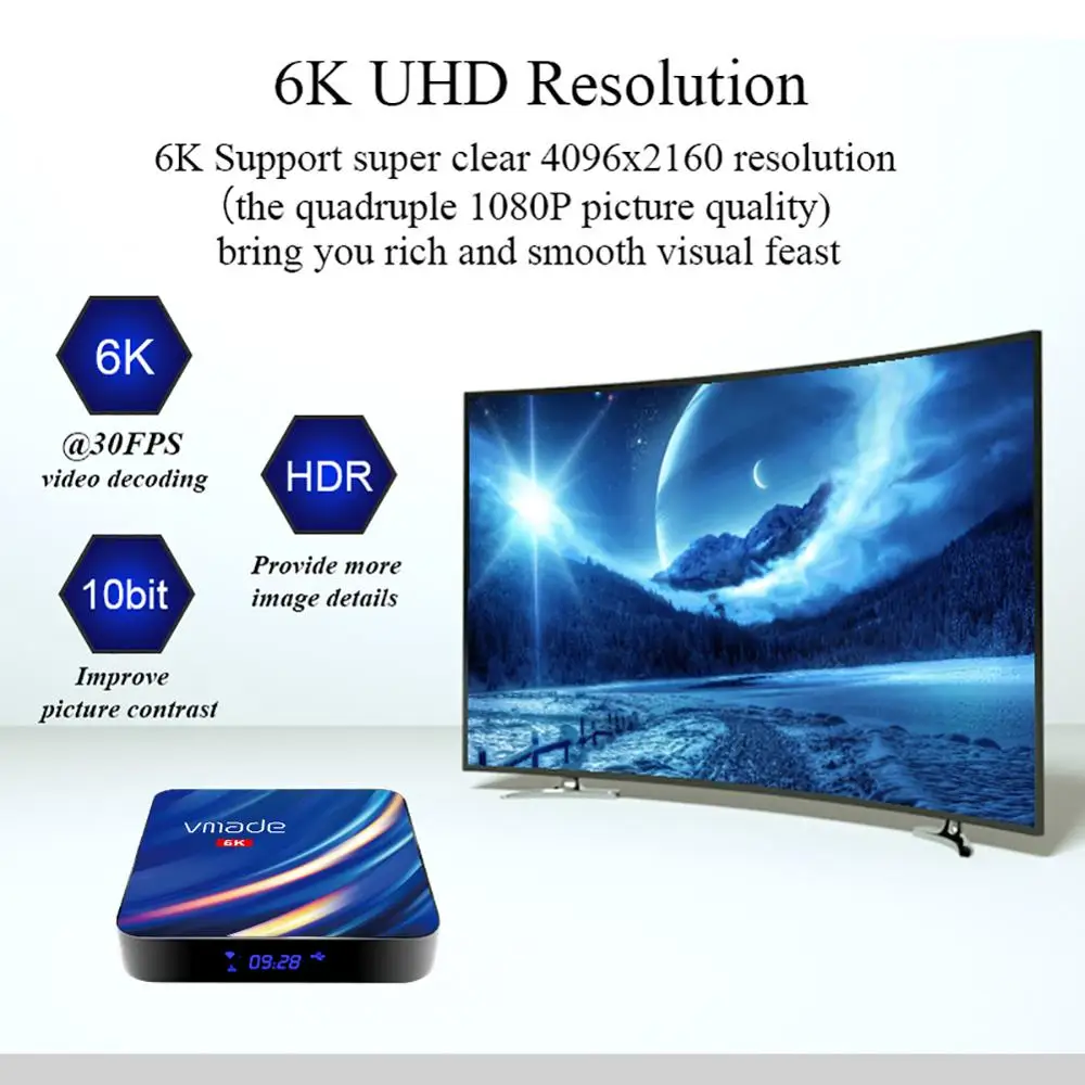 Vmade Android TV Box 6K Ultra HD TVBOX 