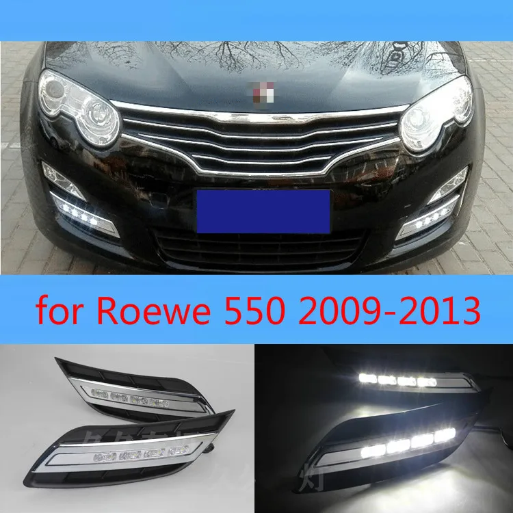 2009 m.~2013year už Roewe 550 dienos šviesos automobilių aksesuarai LED DRL žibintų, dėl Roewe 550 rūko žibintas