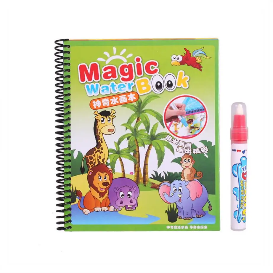 4 Skirtingų Modelių Magija Spalvos Vandens Piešimo Knyga Žaislų Rinkinys tanbook Su Magija Parkeris Švietimo Tapybos Valdybos lipdukai