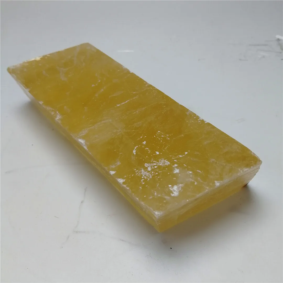40-280g natūralus geltonas kalcitas akmens specialaus gydymo kvarco kristalo nereguliarus kubo akmens, apdailos ir surinkimo