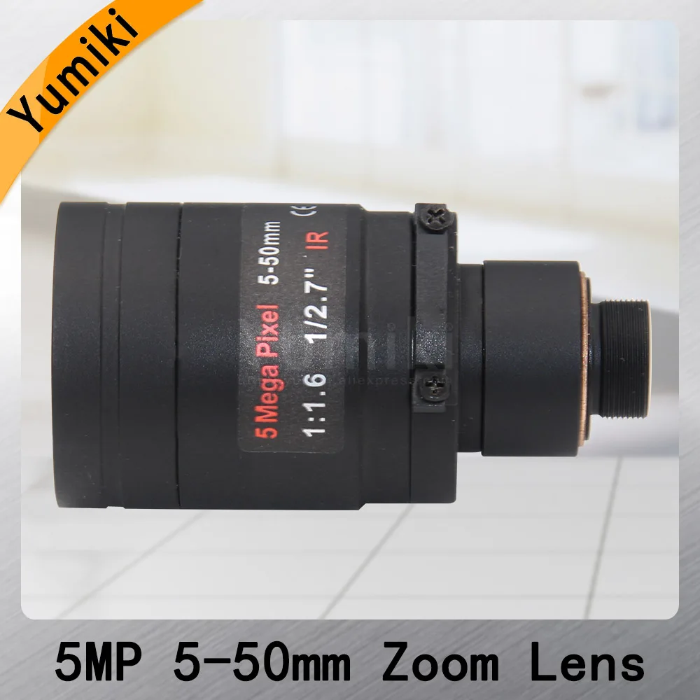 5Megapixel Varifocal M12 Mount Objektyvas Su ir SPINDULIŲ Filtras 5-50mm 1/2.7 colių Rankinio Fokusavimo ir Priartinimo Veiksmų Fotoaparato Ilgą Atstumą Peržiūrėti
