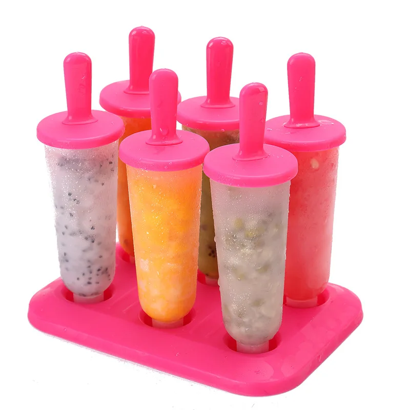 6pcs/set Popsicle Formų Ice Cream Maker 