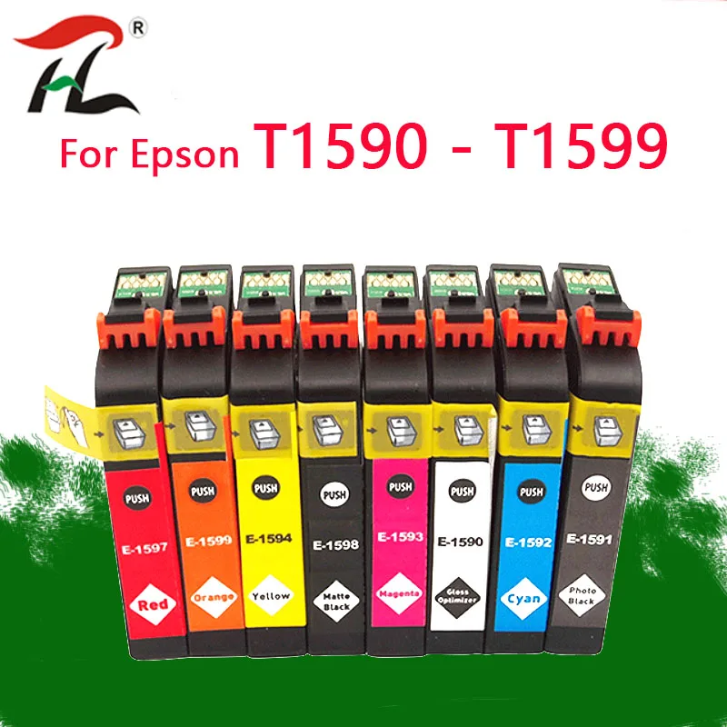8PK T1590 1590 rašalo kasetės Epson STYLUS PHOTO R2000 spausdintuvo T1590/T1591/T1592/T1593/T1594/T1597/T1598/T1599 rašalo kasetė
