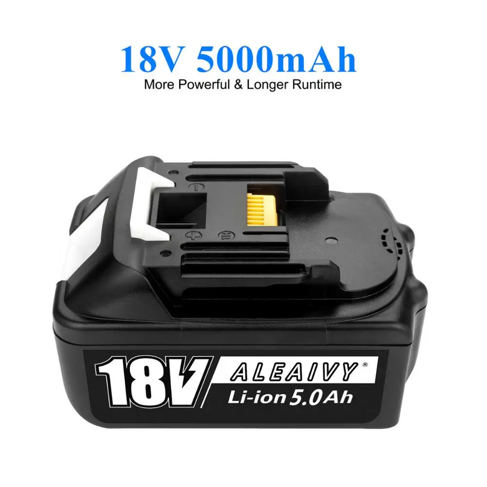 Aleaivy 18V 5.0 Ah Li-ion akumuliatorius Makita įrankio 18 v Baterijų BL1840 BL1850 BL1830 BL1860B LXT 400