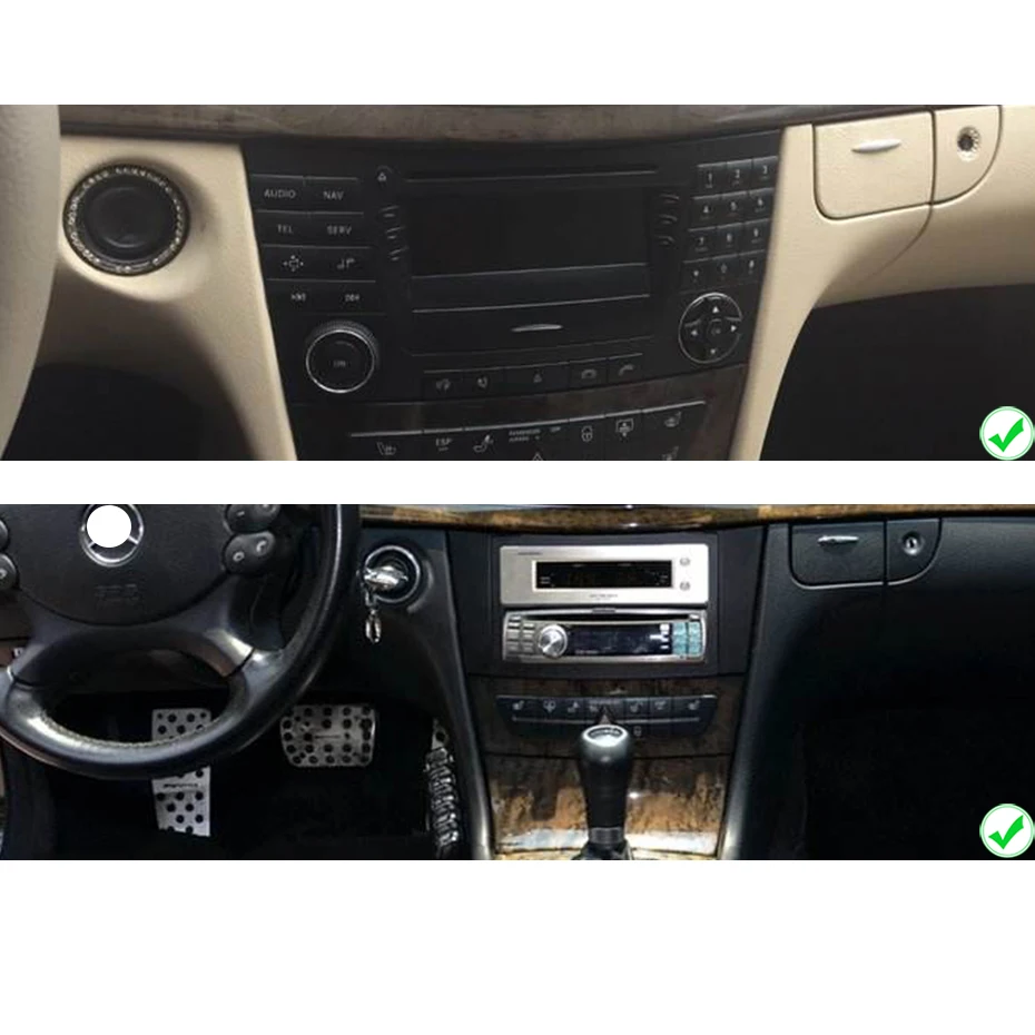 Android 10.0 4+64G Automobilio Radijo, GPS Navigacija Benz E-Class W211 CLS W219 Multimedijos Grotuvas Radijas stereo galvos vienetas statyti dsp
