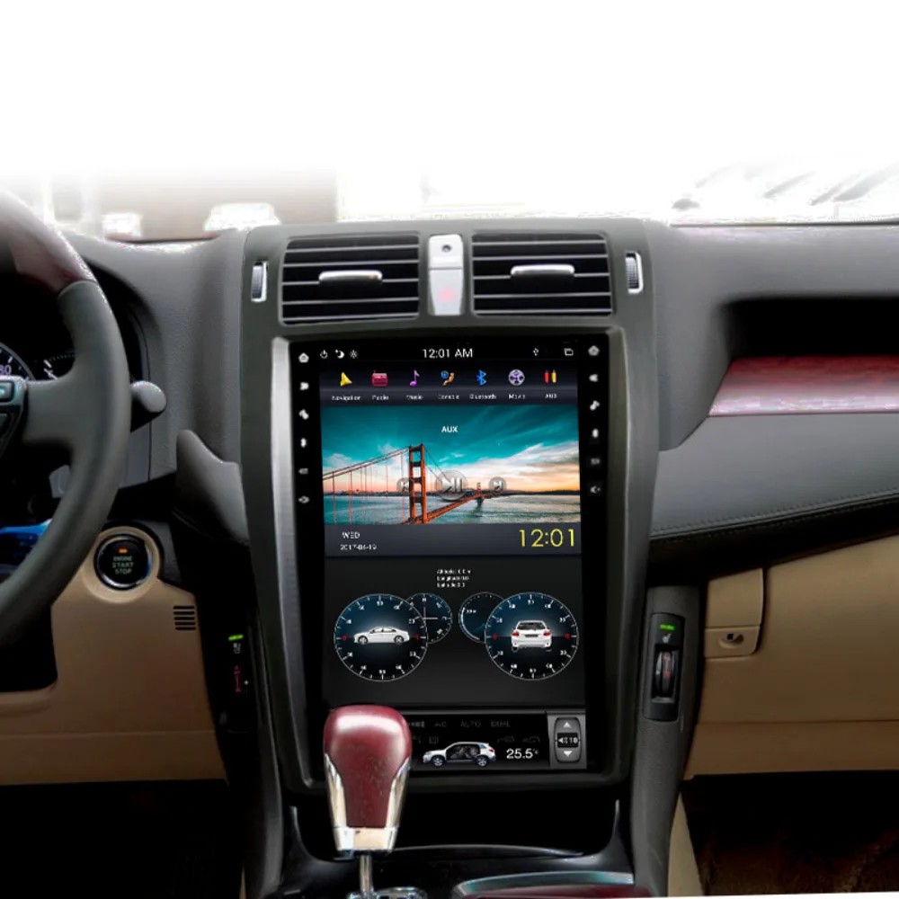 Android 9.0 PX6 Tesla Toyota Crown 13 2009, 2010 m. - 2013 m. Automobilio DVD Grotuvas GPS Navigacija DSP Auto Radijas Stereo Vaizdo Headunit