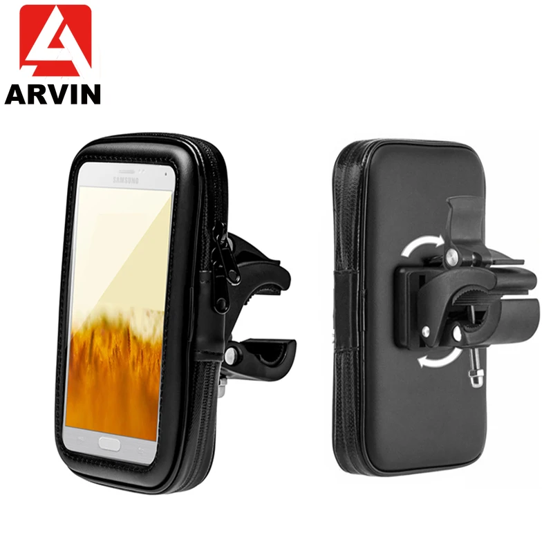 ARVIN Vandeniui Dviračių Motociklų Telefono Maišo Laikiklis IPhone 8P Samsung S9+ Universalus Dviračio Rankenos Paramos Stovėti GPS Mount