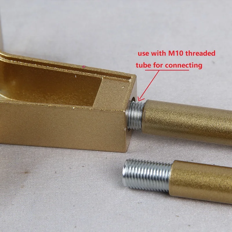 Aukso/juoda OD11.5mm M10 conecting tuščiavidurio vamzdelio Apšvietimo reikmenys Abiejų galų turi M10 vidinis sriegis