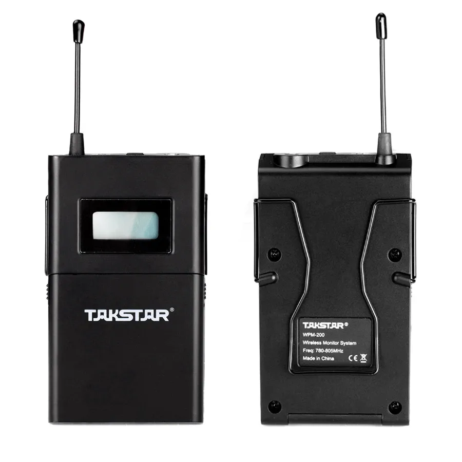 Didmeninė Naujas TAKSTAR wpm-200 Ausyje profesionaliojo Scenos Wireless stebėjimo Sistemos 2sets /daug 2receivers 2 siųstuvai 2 ausines,