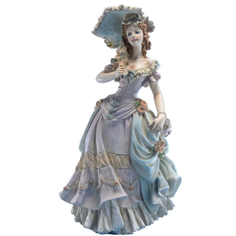 Europos Viktorijos Mergina Meno Statula Mados Ženklą Grožio Figūrėlės Dervos Amatų Vestuvių Dovana Kūrybos Namų Puošybai M2156