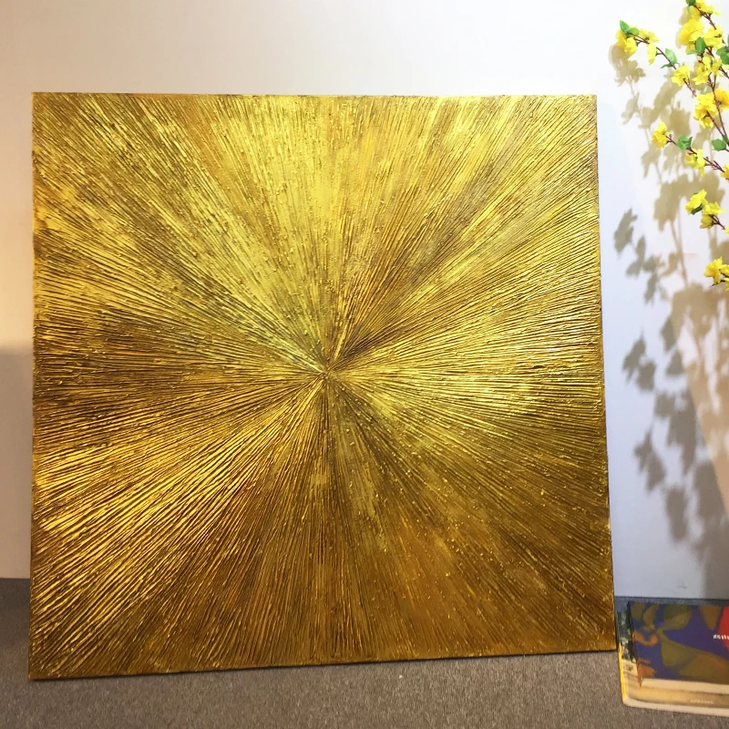 Geometrinis Aukso meno naftos abstrakčiosios tapybos ant drobės akrilo tekstūros, sienos menas nuotraukas kambarį quadros caudros decoracion