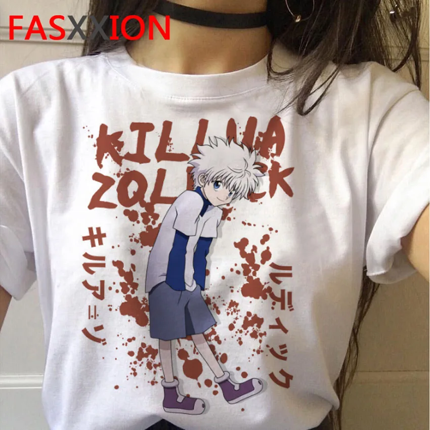 Hisoka Killua Hunter x Hunter t-shirt marškinėliai vyrų tumblr pora drabužių streetwear atsitiktinis marškinėliai pora drabužių hip-hop