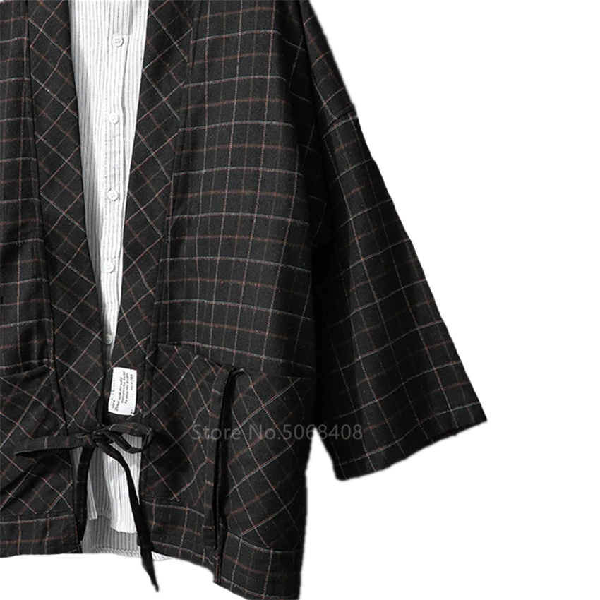 Japonų Stiliaus Haori Vyrų Samurajus Kostiumas Harajuku Mados Kimono Megztinis Pledas Yukata Kailis Tvarstis Šalies Moterų Streetwear Šalis