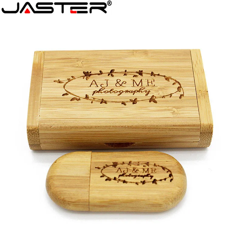 JASTER ( 1 vnt pirmiau nemokamai logotipą), medinė usb + box Flash Drive 4GB 16GB 32GB 64gb usb Atmintuką arba kliento logotipas vestuvių gif
