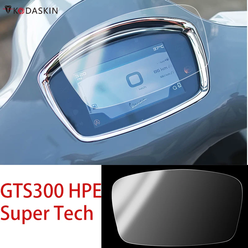 Kodaskin Motociklo TPU prietaisų Skydelio ekrane Priemonė Apsaugos Vespa GTS300 HPE Super Tech gts300 super tech