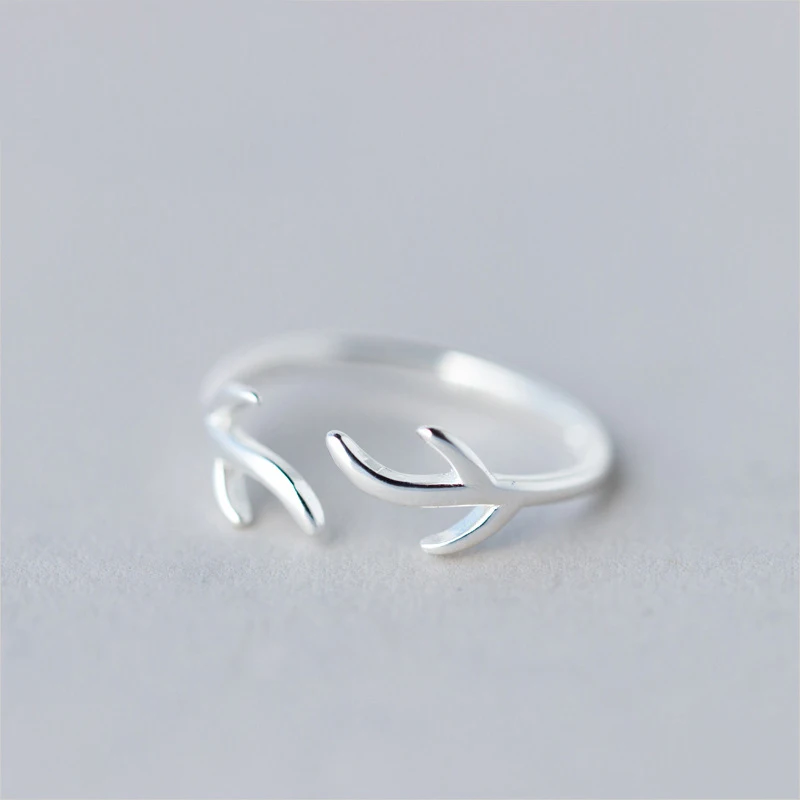 MloveAcc Korėja Stiliaus Žiedas Medžio Šaką Briedžių, elnių ragai Atidaryti Žiedai Moterims Mergina Vestuvių Reguliuojamas Pirštu, Juvelyriniai dirbiniai Didmeninė