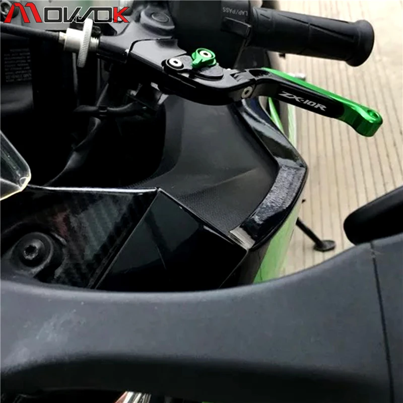 Motociklo CNC Aliuminio Stabdžių Svirčių reguliuojami Veidrodėliai pailginamas Sankabos Už Kawasaki ZX-10R ZX10R ZX 10R 2016-2020