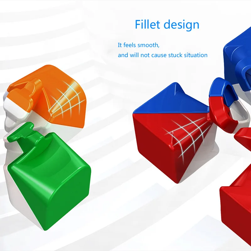 Moyu Meilong 2x2 Magnetinio magic cube 2x2x2 Stickerless konkurencijos greitį sklandžiai 2 Sluoksnis kubeliais suaugusiųjų žaislai vaikams įdomus dovanos