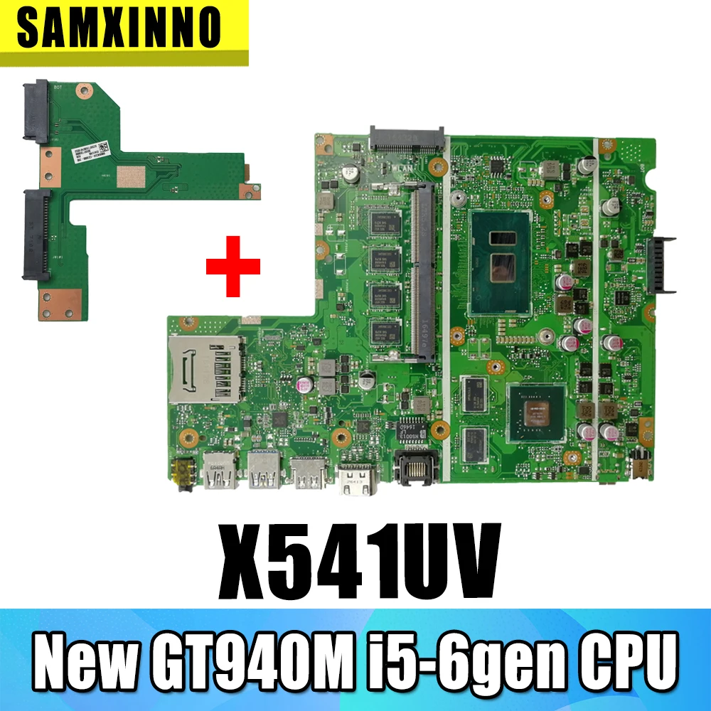 Naujas Asus X541UA X541UAK X541UVK X541UJ X541UV X541U F541U R541U Plokštė Nešiojamas Plokštė W/ 4GB i5-6th gen GT940M-GPU