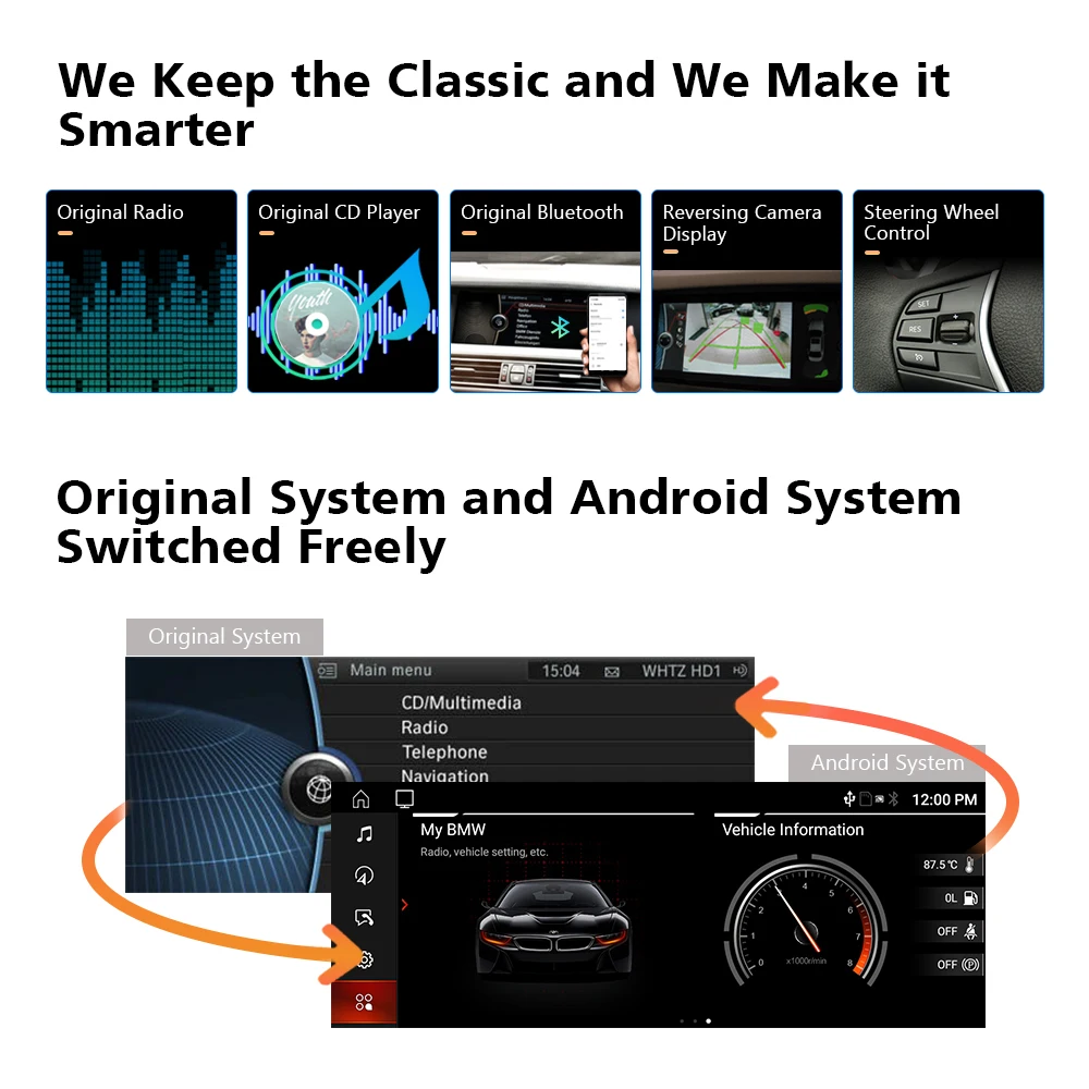 PLAZOLA Android 10.0 Automobilio Multimedia Navigacijos GPS Grotuvas BMW 3 Serijos E90 E91 E92 E93 2005-2012 M. Nr. Originalus Stebėti CarPlay