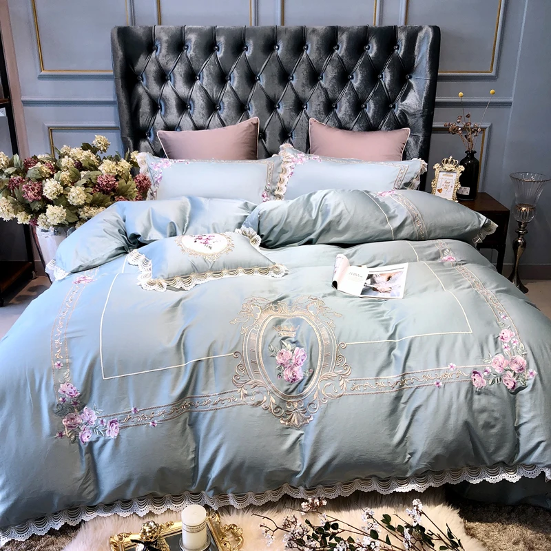 Prabanga royal princess Patalynės Komplektas queen ' king size egipto medvilnės lovos komplektas dekoratyvinių pagalvių užvalkalai paklode/patalynė Antklode Padengti rinkinys