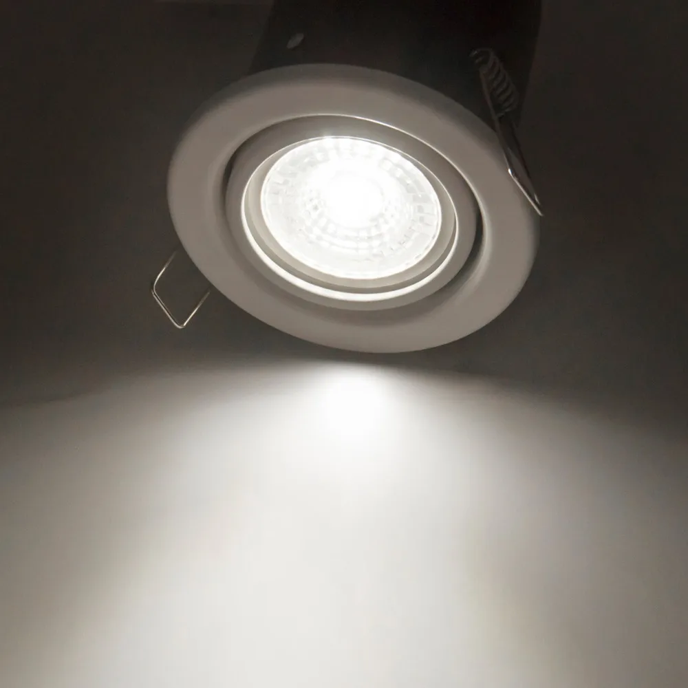 Pritemdomi GU10 LED Spot elektros Lemputės 7W 650Lm šaltai Balta 5000K LED Kelio Lempos ir Šviestuvai AC185~265V Pakeisti Halogeninės Lempos