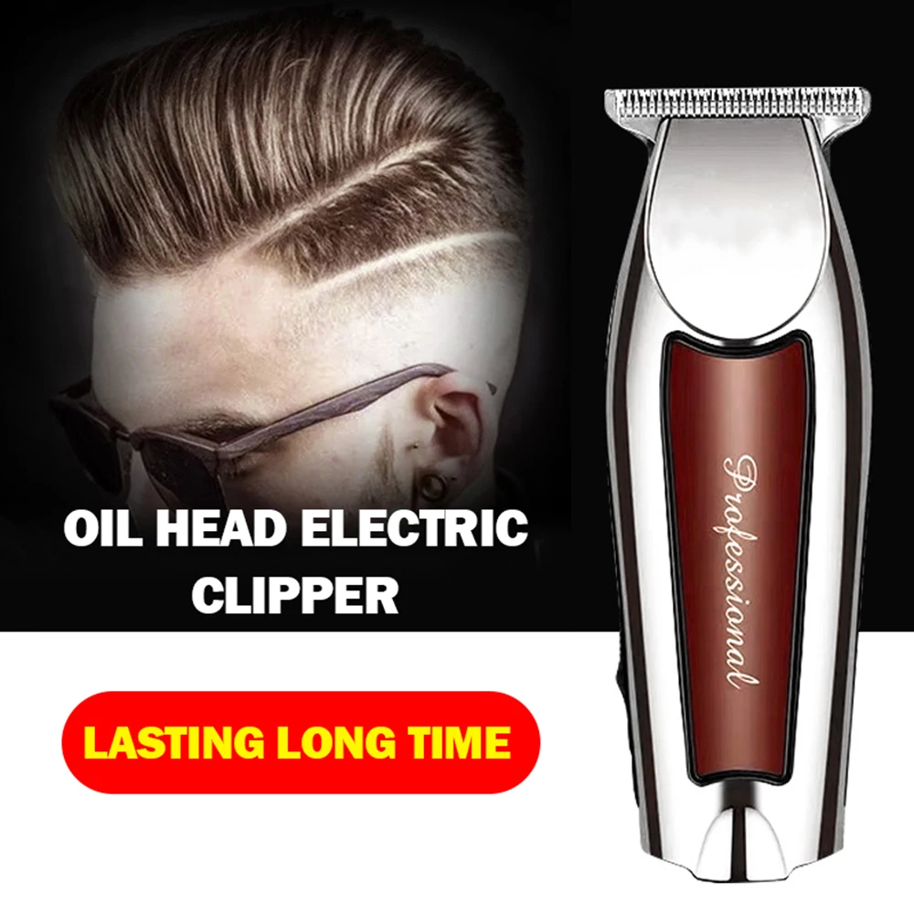 Profesionali Plaukų Clipper Mados Nešiojamų Plaukų Clipper Naftos Galvą Stumti Šlyties Elektrinį skustuvą, 