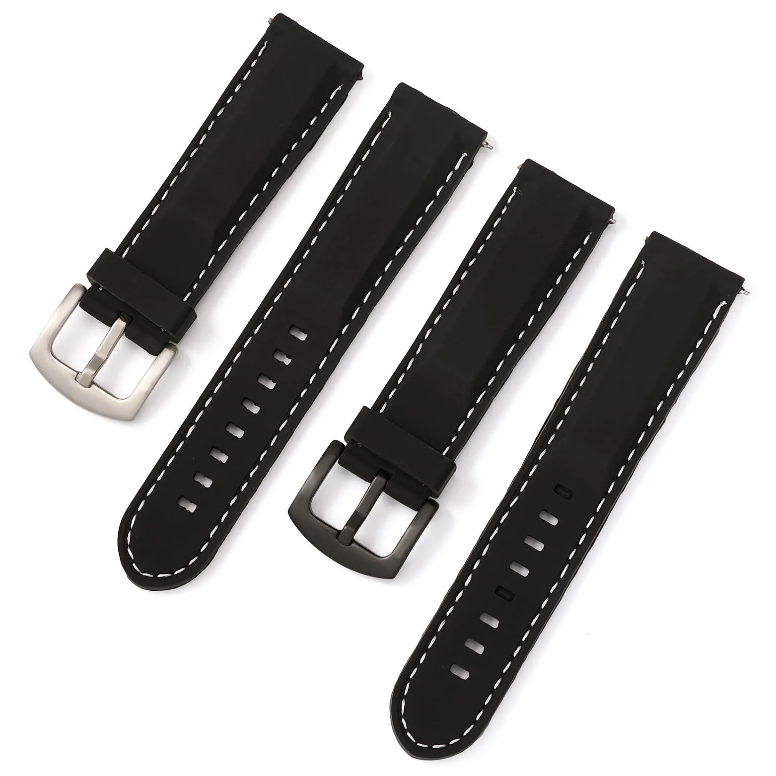 Quick Release Pins Sport Rubber Watch Strap 18mm 20mm 22mm 24mm Replacement Silicone Watchband Waterproof Wrist Watch Band Belt