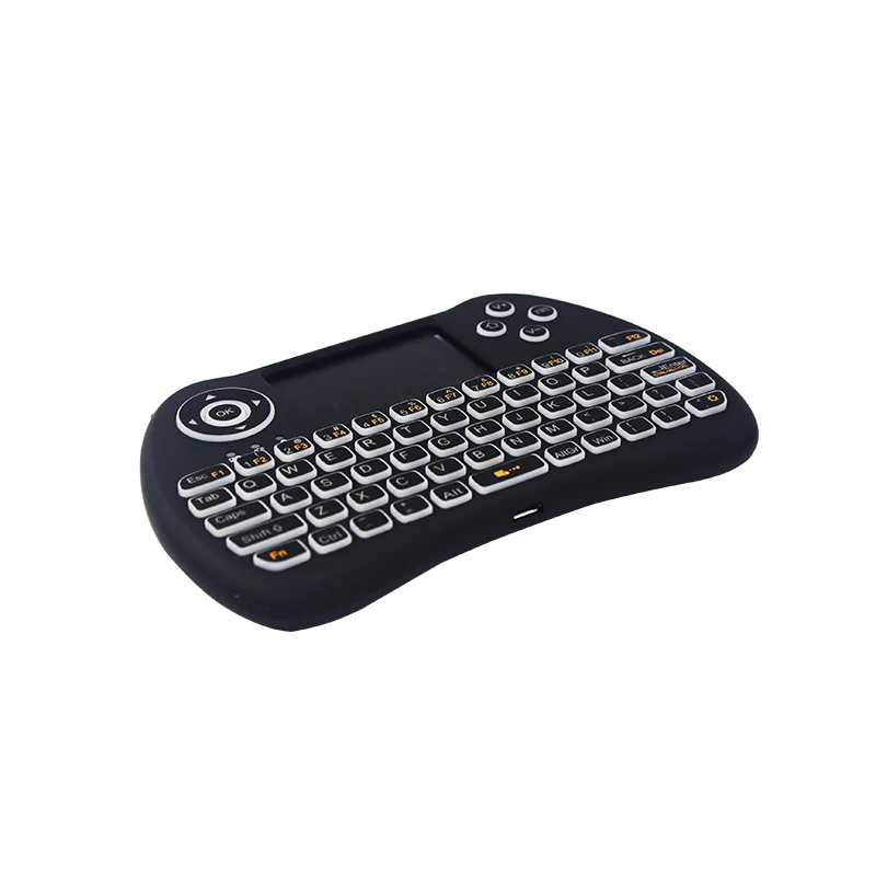 RGB Apšvietimas Mini Keyboard 2,4 Ghz Belaidė Mini Klaviatūros, Pelės Touchpad Nuotolinio Valdymo HTPC Android TV Aviečių Pi 4