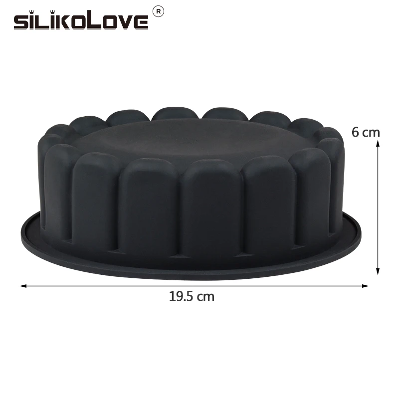 SILIKOLOVE Vestuvių Formos Tortas Dekoravimo Pelėsių 3d Silikono Formos Tortas Apvalus Didelis Kepimo Įrankių Dėklas Bakeware Non-Stick FDA Saugiai