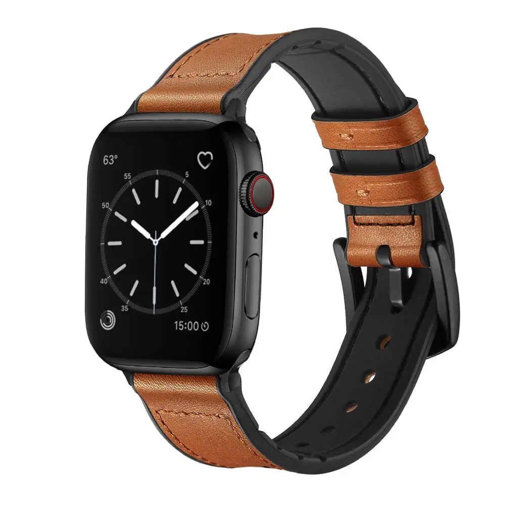 Silikono+Odinis dirželis, Apple watch band 44mm 40mm 42mm 38mm iWatch 5 juostos watchband apyrankė 