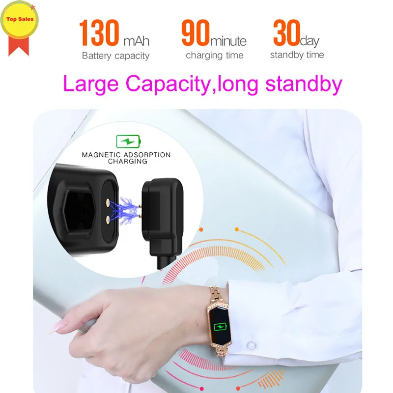 Smart watch moterų Fitneso apyrankę Širdies ritmo tracker Stebėti kraujo spaudimą ir deguonies lady smartwatch juosta geriausia dovana draugei fo