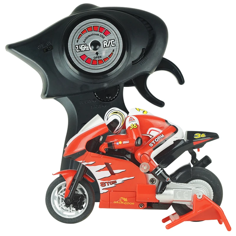 Sukurti Žaislai 8012 RC Motociklų 4 Kanalų Nuotolinio Valdymo Motociklo Eina ant 2 Ratų RC Motociklas Motociklas RTR