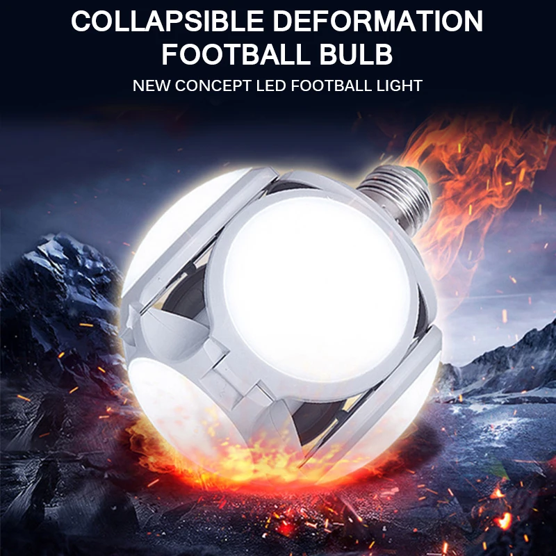 Super Šviesus 120LED 40W E27 Deformuojamieji Futbolo Šviesos AC 85-265V UFO Lemputė futbolo lempa, LED vidaus Balta Bombilla