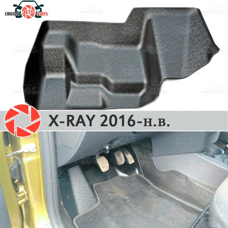 Trinkelėmis pagal dujų pedalai Lada X-Ray 2016-2019 padengti po kojų, aksesuarai, apsaugos, apdailos, kilimas automobilio stiliaus