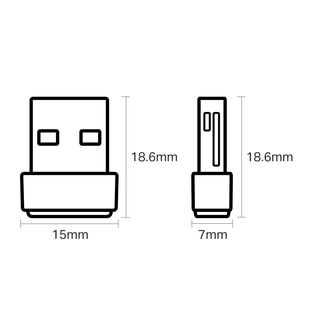 USB TP-LINK Šaulys T2U Nano WiFi adapteris, ultra-greitai AC 600Mbps dviejų dažnių Belaidžio ryšio spartą, pažangias saugumo