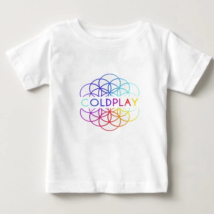 Vaikų Marškinėliai Medvilnės marškinėliai Britų Roko Grupė Coldplay Raidžių marškinėliai topai Berniukų, Mergaičių 2020 metų vasaros drabužiai vaikams
